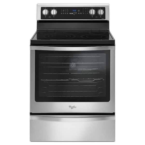Whirlpool 6.4 cu. ft. Freestanding Electric Range with True Convection in Stainless Steel
