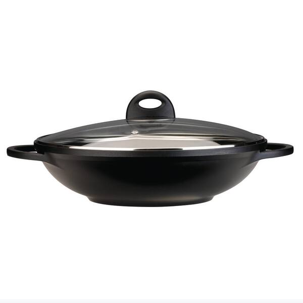 BergHOFF CooknCo Cast Aluminum Wok with Lid
