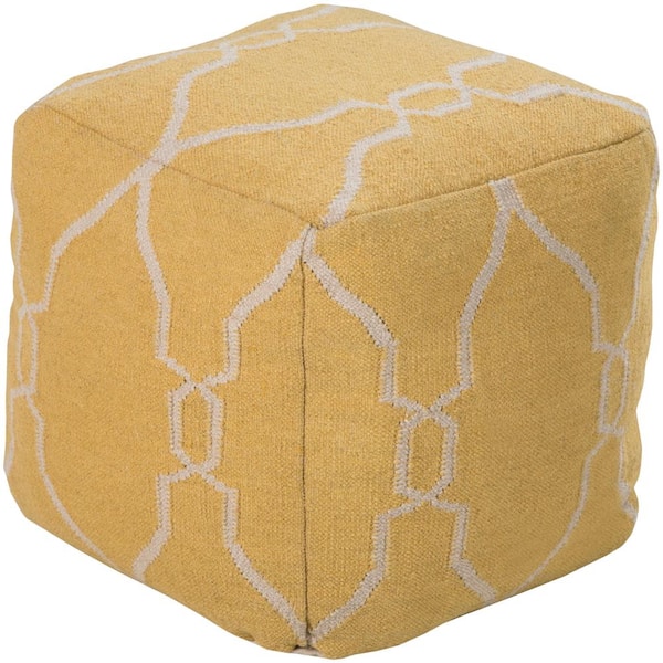 Artistic Weavers Dia Bright Yellow Accent Pouf