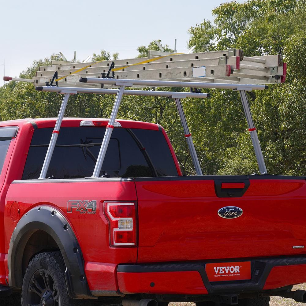 71'' Aluminum Adjustable Truck Bed Rack with C-Clamps
