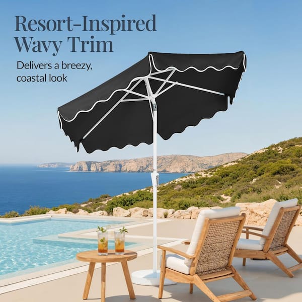 free standing patio umbrella walmart Punchau 6 Ft Outdoor - White Market Umbrella, Easy A built Outside Lectric XP 3.0 Folding Color:Med. Brown