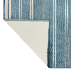 Indigo Ivory 2 ft. x 3 ft. Woven Tapestry Outdoor Area Rug