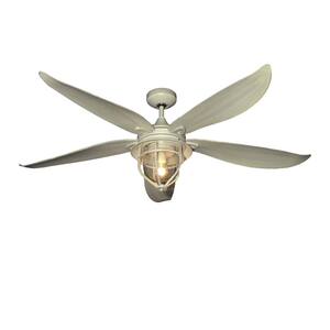St Augustine 59 in. Indoor/Outdoor Driftwood Ceiling Fan with Light and Remote Control
