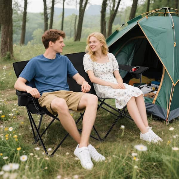 Outdoor Dual Camping Chair HONEY JOY Oversized Double Camping