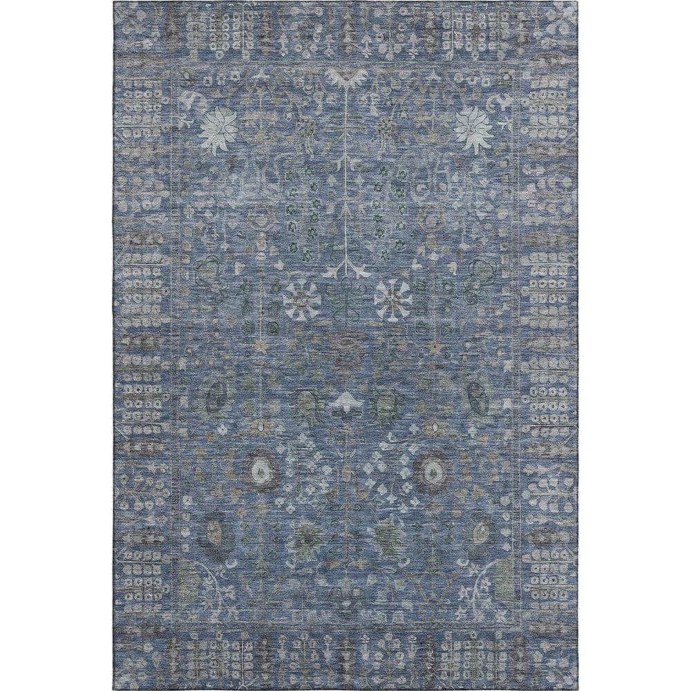 Mayfield Premium Machine Washable Abstract AMF2231 Blue 9 ft. x 12 ft. Area Rug price history on PriceWatchPro