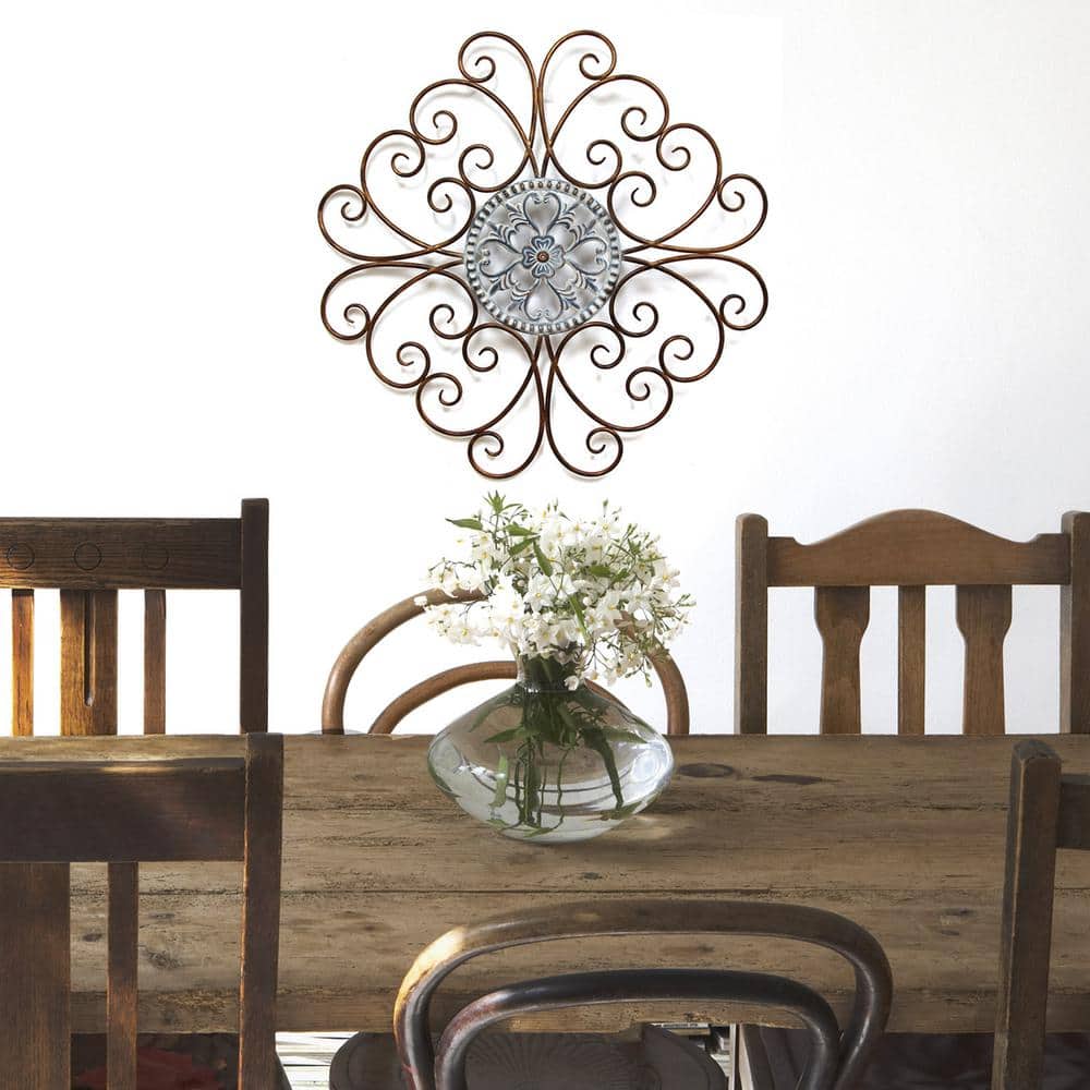 Scroll Medallion Hanging Interior Wall Art Home Decor 