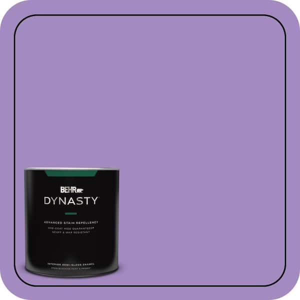 BEHR DYNASTY 1 qt. #P570-4 Classic Bouquet Semi-Gloss Enamel Interior Stain-Blocking Paint and Primer