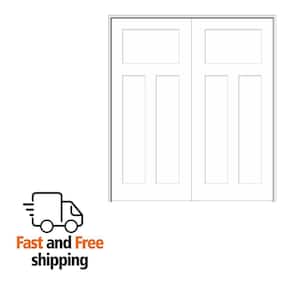 MMI DOOR 60 in. x 80 in. Smooth Craftsman Right-Hand Active Solid