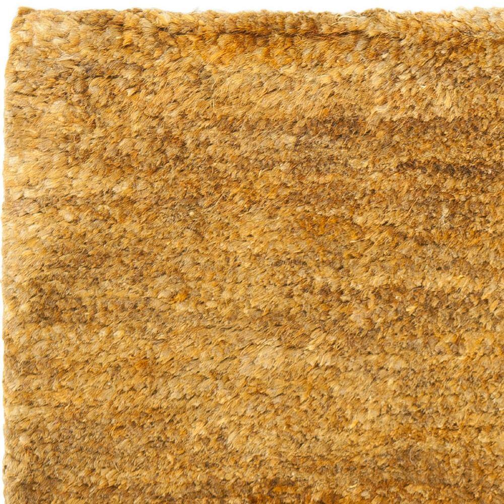 Caramel Hand-Knotted Wool 6' x 9' Bohemian Area Rug