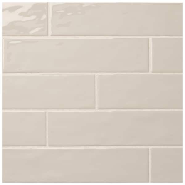 Daltile LuxeCraft Taupe 3 in. x 12 in. Glazed Ceramic Subway Wall Tile (0.25 sq. ft./Each)