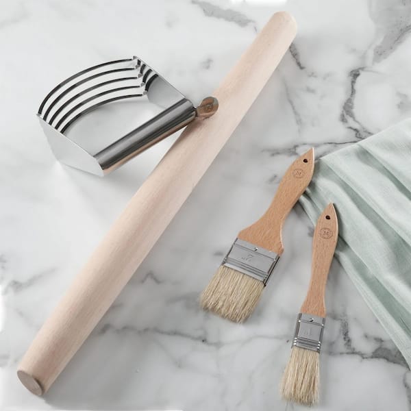 Martha Stewart Basting Brush Set, Natural Bristle