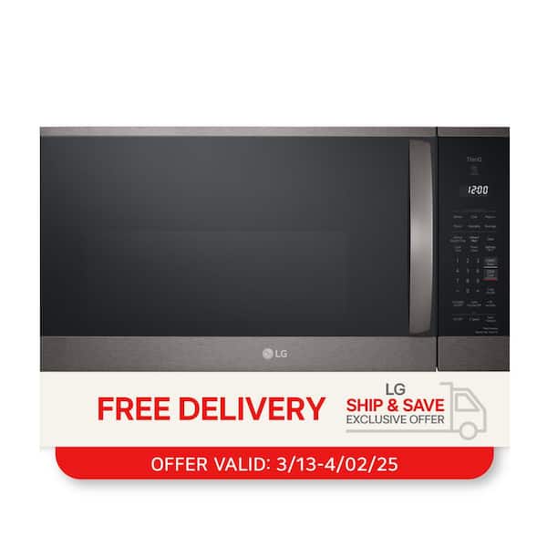 1.8 cu. ft. Smart Over the Range Microwave Oven with EasyClean in PrintProof Black Stainless Steel