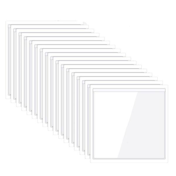 30 Clear Adhesive Pockets For Planners  4 Sizes, Peel & Stick Sleeves For Index  Cards & Photos College School Supplies