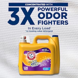 166.5 fl.oz. OxiClean Odor Blasters Fresh Burst Liquid Laundry Detergent, 128 Loads (6-Pack)