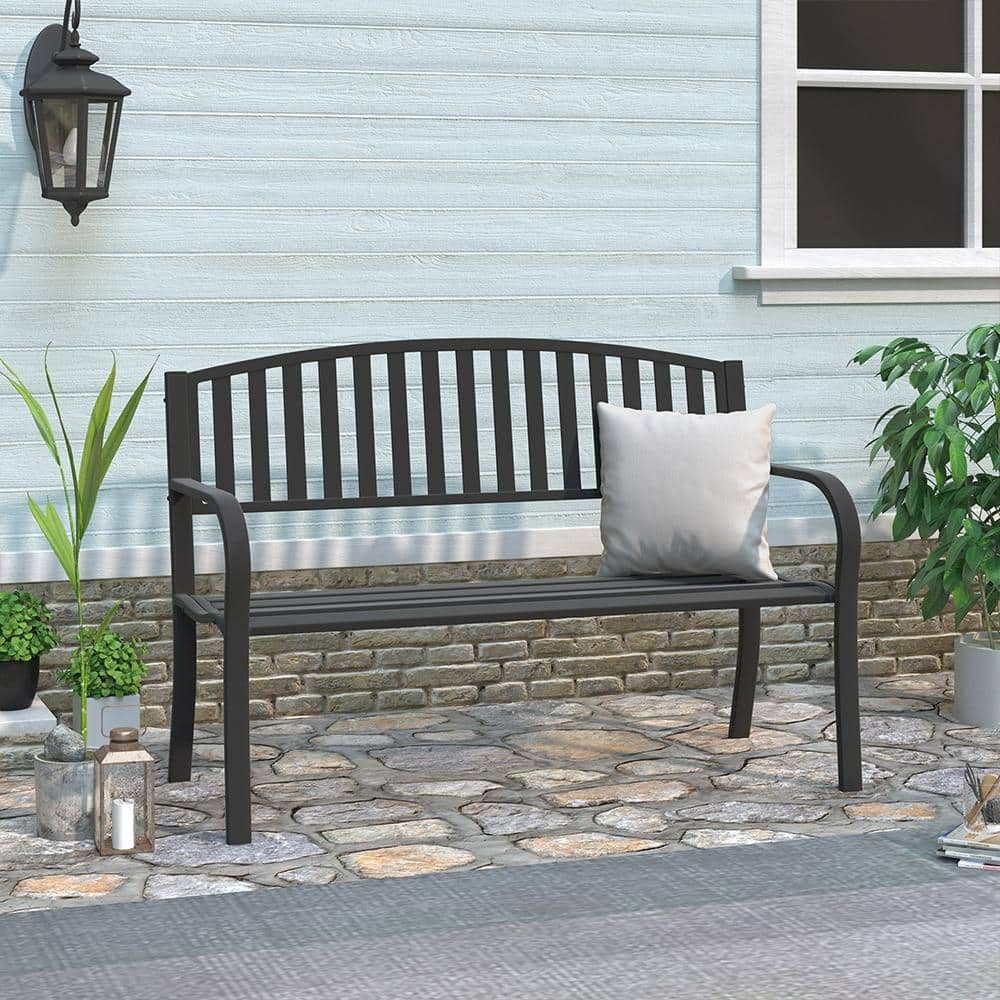 Steel Outdoor Patio Bench