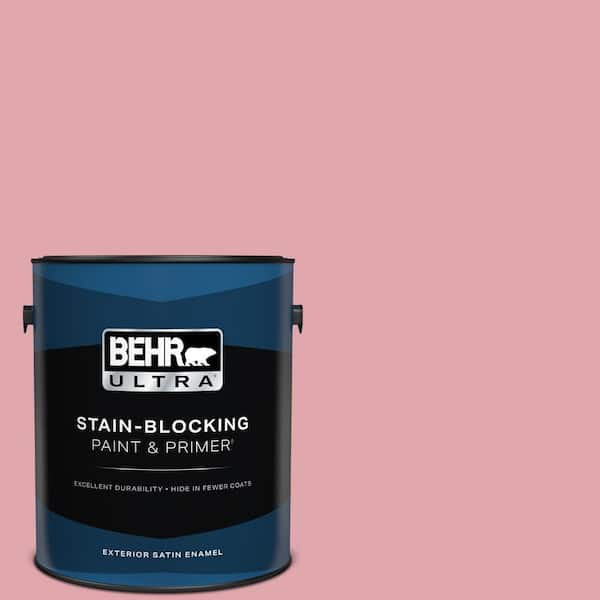 BEHR ULTRA 1 gal. #M150-3 Apple Blossom Satin Enamel Exterior Paint & Primer