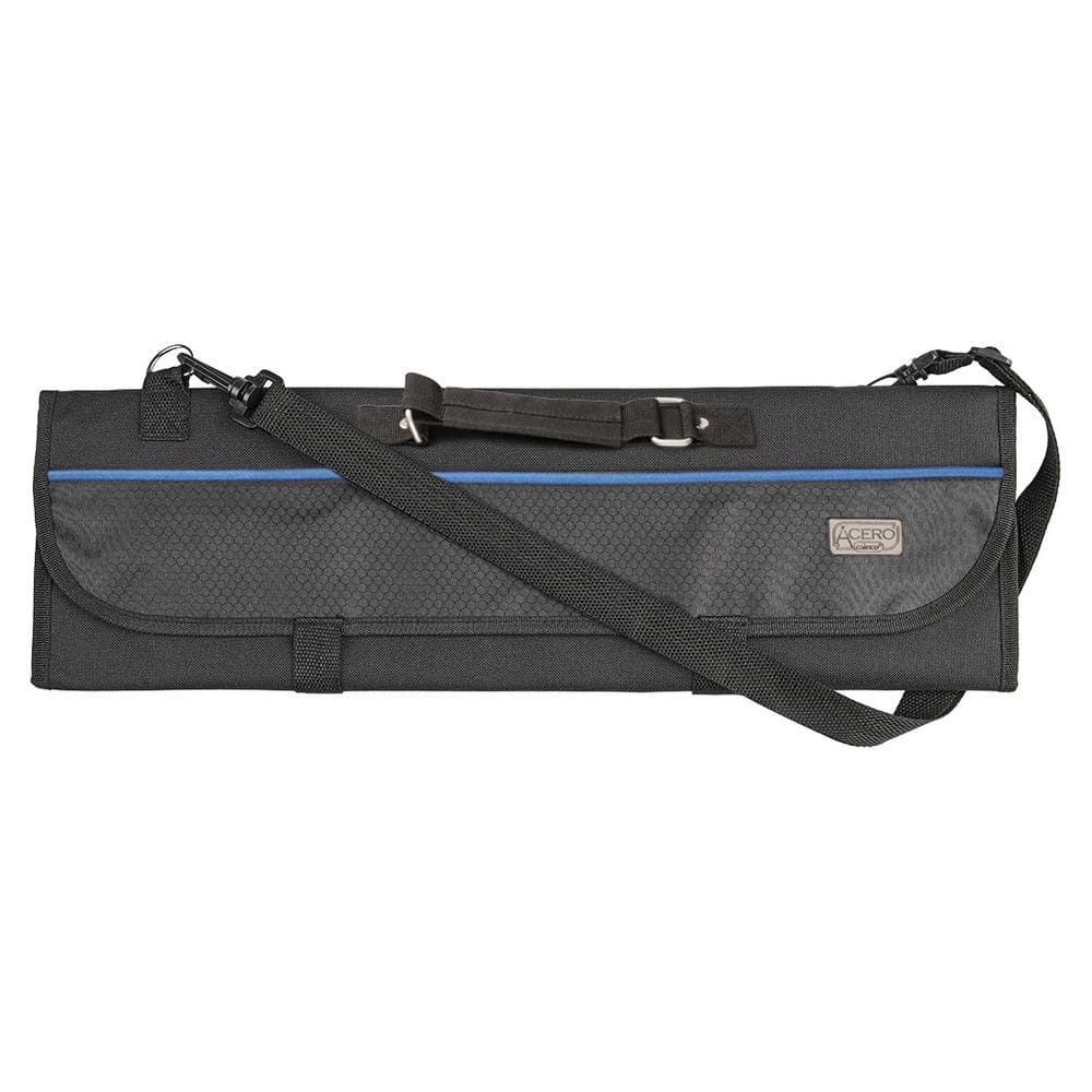 Winco 8-Knife Black Polyester Knife Roll