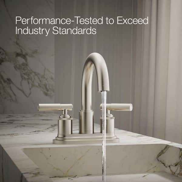 KOHLER Torrington 4 in. Centerset Double Handle Bathroom Faucet in