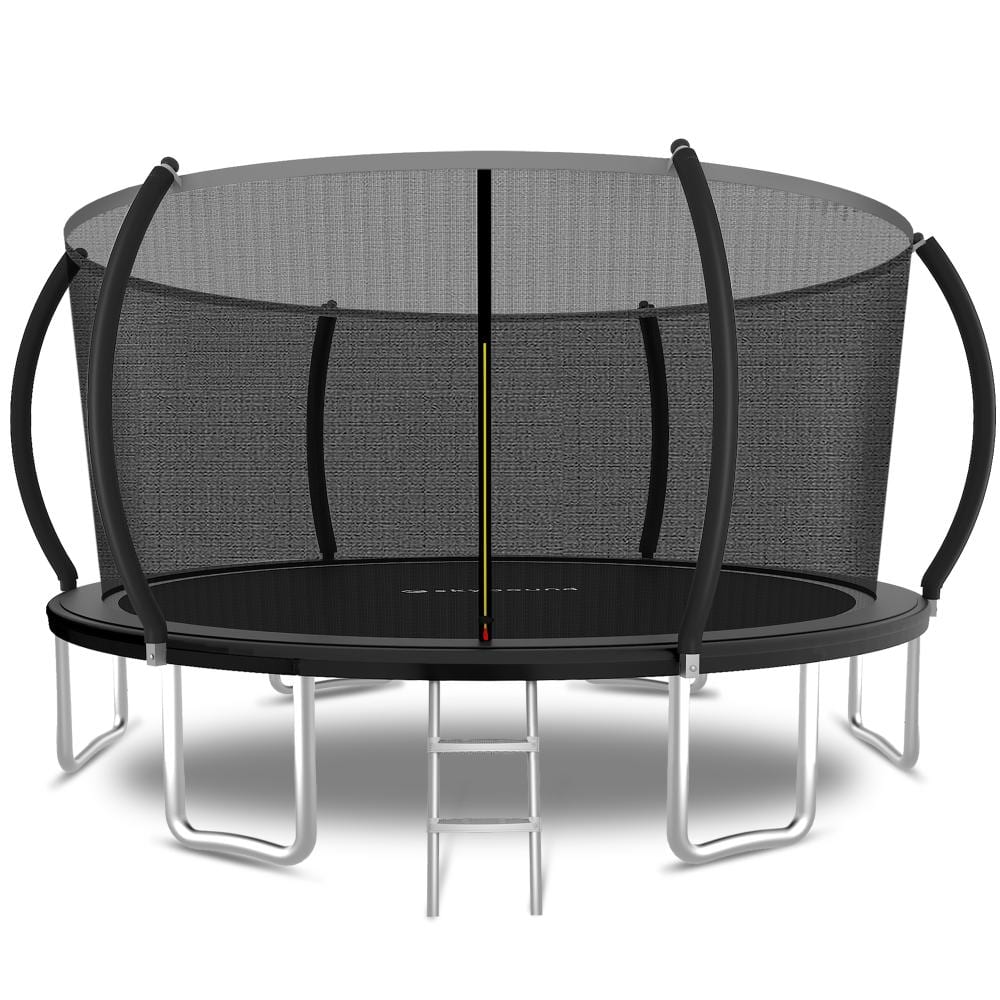 YC 14FT Pumpkin Standard Black Trampoline