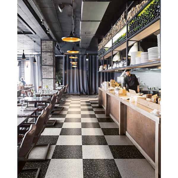 Terazio Bianco Polished 23.62 in. x 23.62 in. Porcelain Floor and Wall Tile (11.625 sq. ft. / Case)