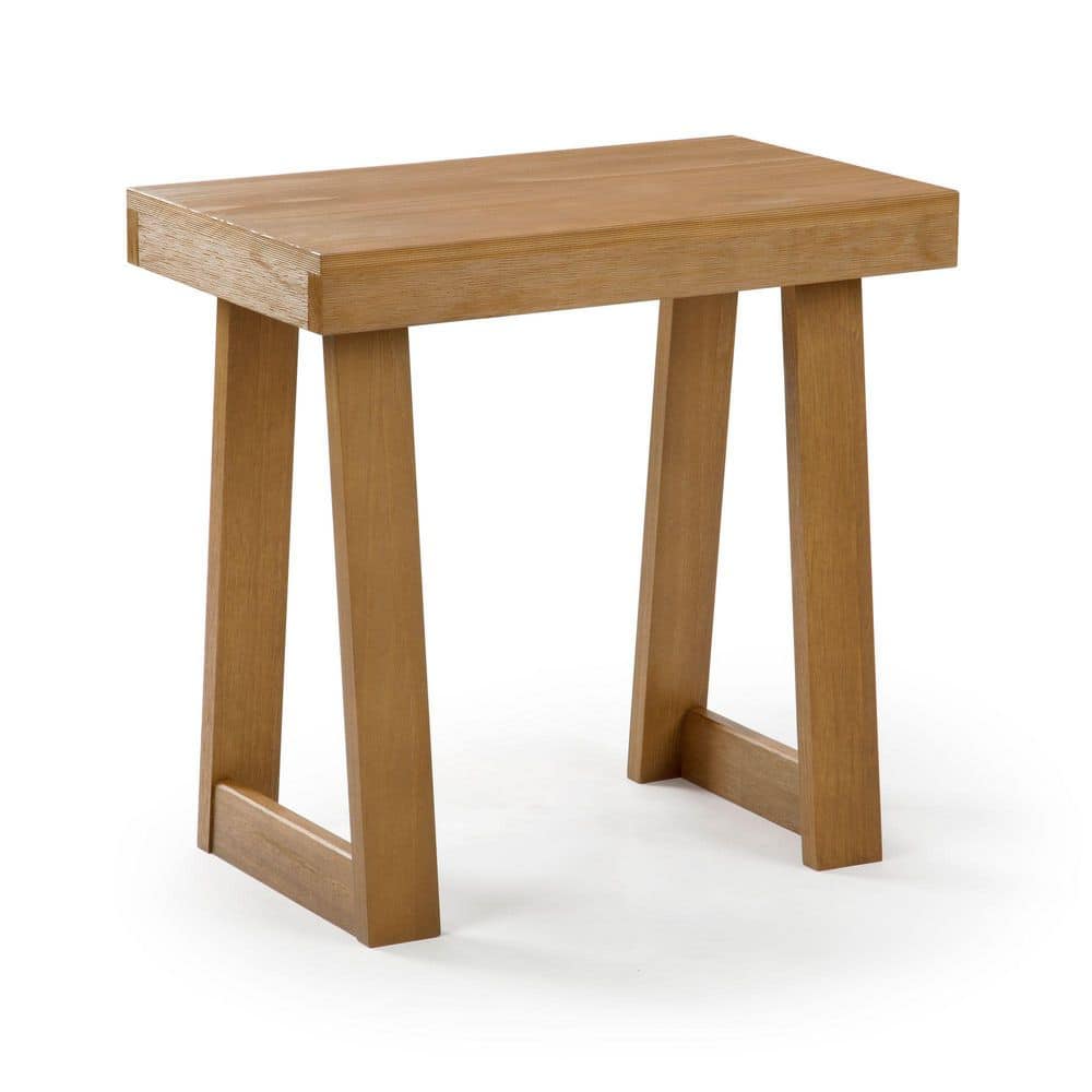 Classic 25 in. Blonde Rectangle Wood End Table - thumbnail 2