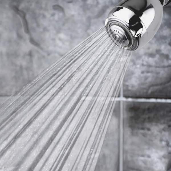 Earth Spa 3-Spray with 1.25 GPM 2.7-in. Wall Mount Adjustable Fixed Shower Head in Chrome, (50-Pack)