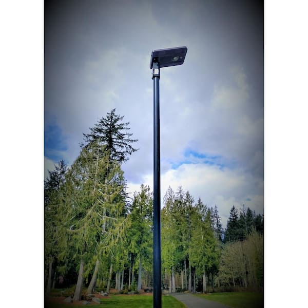 eLEDing Solar Power SMART LED Street Light for Commercial and Residential  Parking Lots, Bike Paths, Walkways, Courtyard EE810W-SFBS - The Home Depot