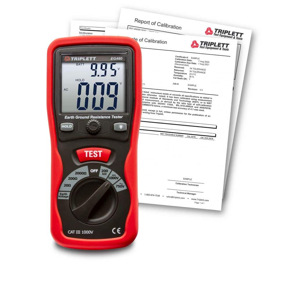 Earth Ground Resistance Meter with Certificate of Traceability to N.I.S.T. price history on PriceWatchPro