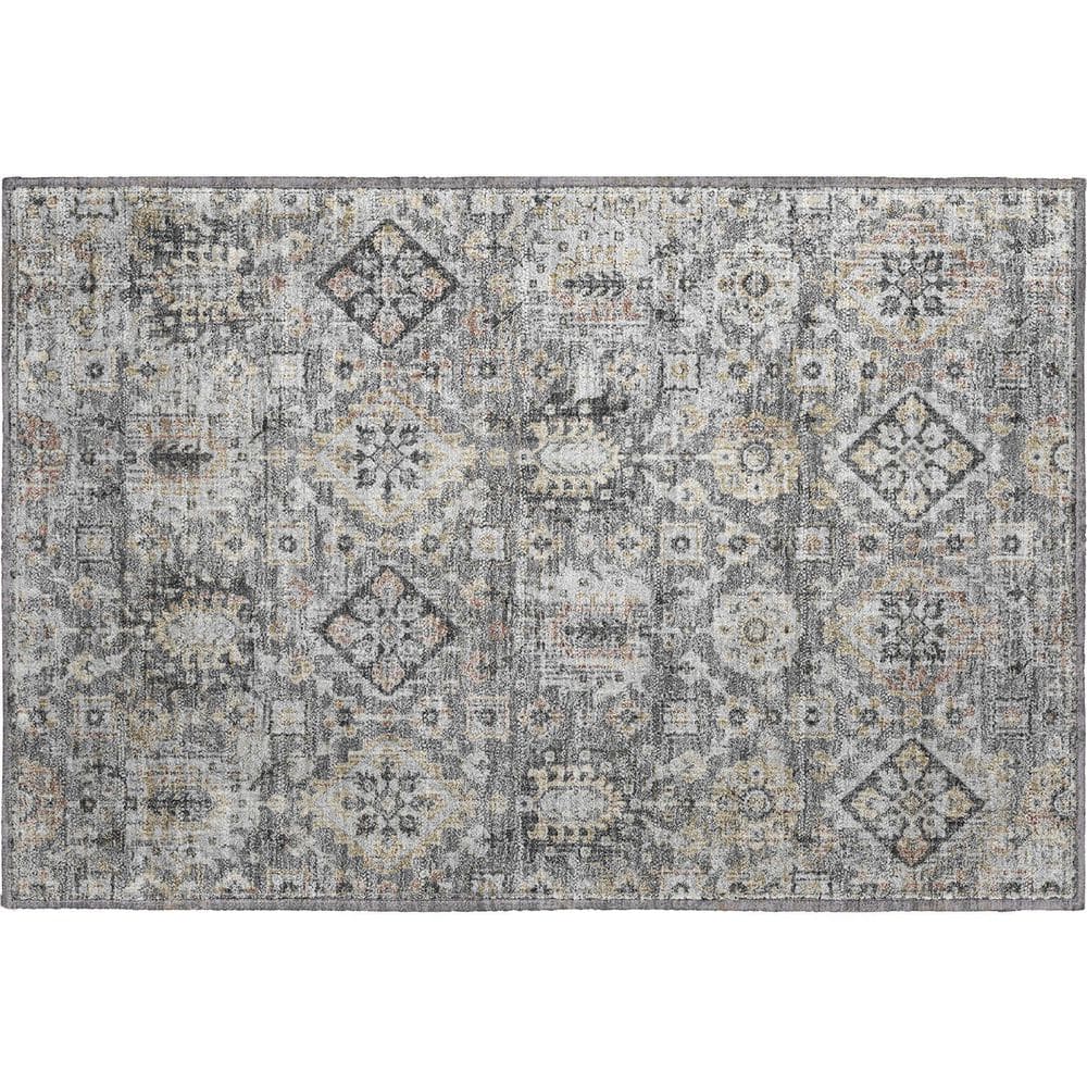 Mayfield Premium Machine Washable Abstract AMF1998 Gray 2 ft. x 3 ft. Accent Rug price history on PriceWatchPro