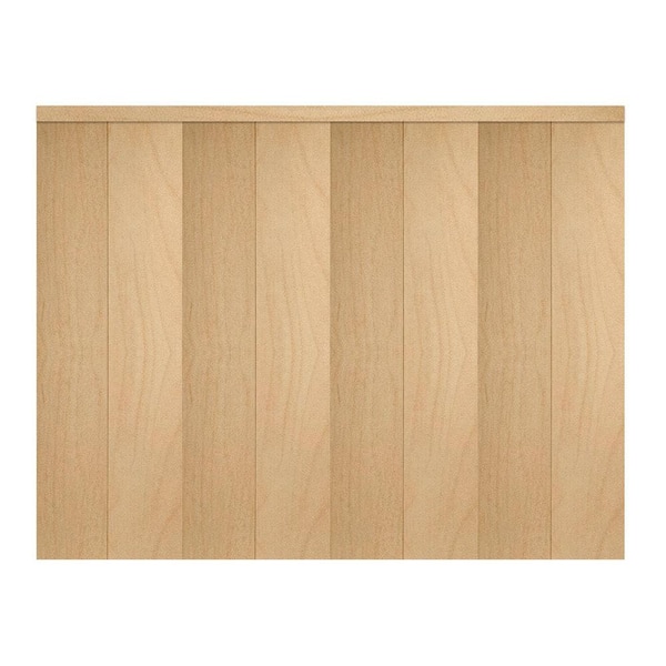 Impact Plus 144 in. x 96 in. Smooth Flush Stain Grade Maple Solid Core MDF Interior Closet Bi-Fold Door with Matching Trim