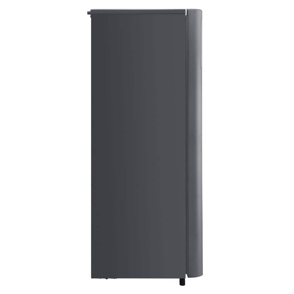 Compact Platinum Silver Single Door Refrigerator with Energy Star