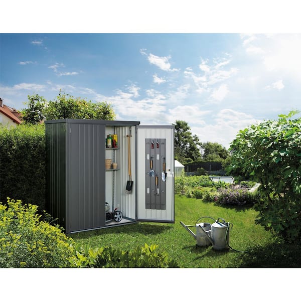 Equipment Locker 150 61 in. W x 32.6 in. D x 71.8 in. H Metallic Dark Gray Steel Outdoor Storage Cabinet
