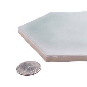 Palm Hex Grey 6 in. x 7 in. Porcelain Floor and Wall Tile (2.97 sq. ft./Case)