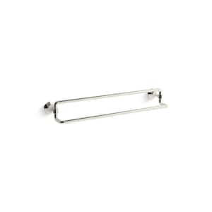Occasion 24 in. Wall Mounted Double Towel Bar in Vibrant Polished Nickel