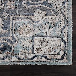 Portsmouth Ancient Land Blue 2 ft. 7 in. x 4 ft. 2 in. Accent Rug