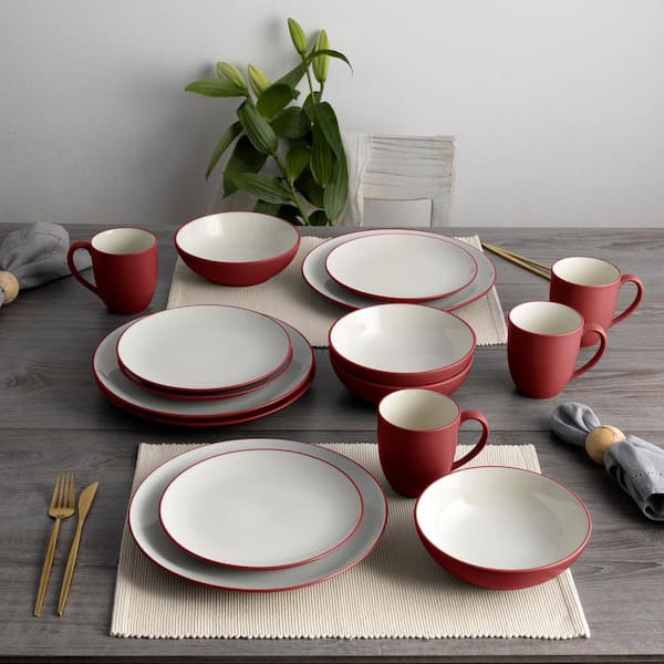 Noritake Colorwave Raspberry 8.25 in. (Cherry) Stoneware Coupe