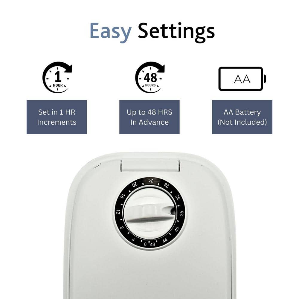 White Automatic Single Serving Pet Feeder with Timer