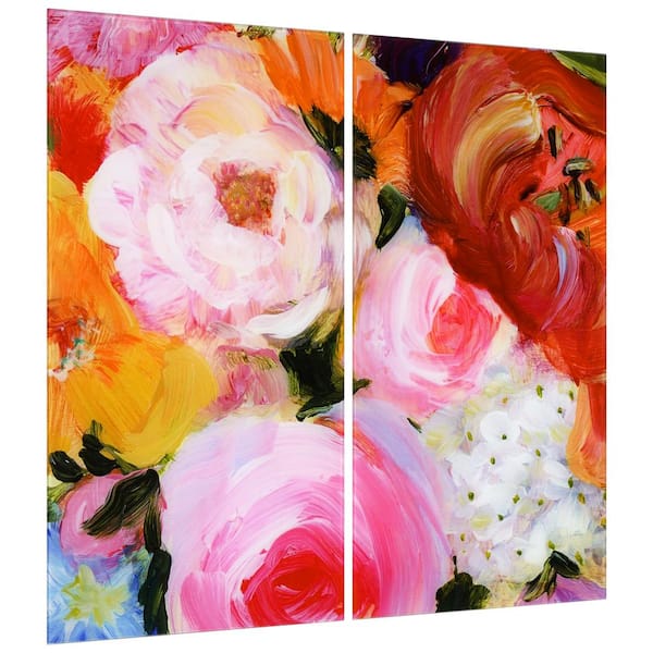 shop prices Blushing Elegance Abstract Flowers wall & Colorful Art