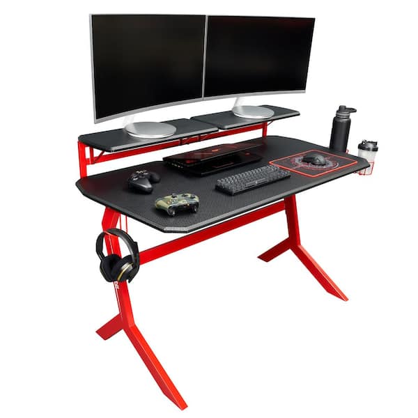 49.5 in. Red Wood Computer Gaming Desk LKL-419-CR - The Home Depot