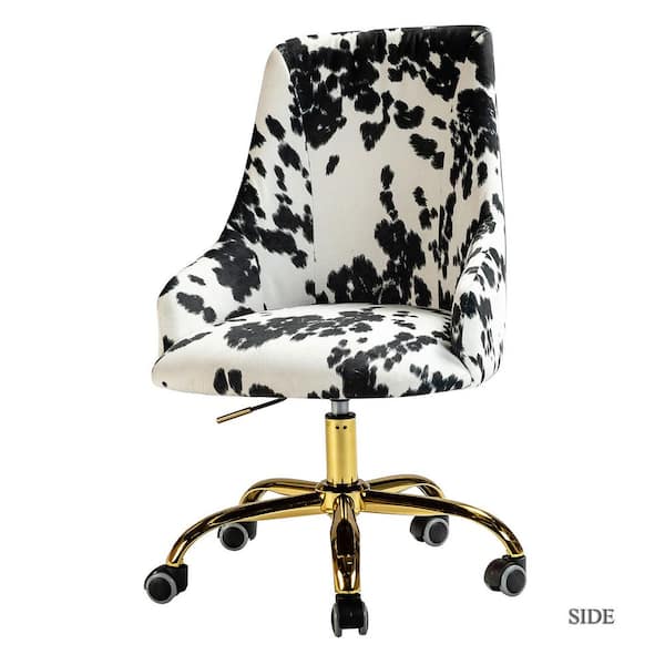 JAYDEN CREATION Arce 21 in. Width Standard Black Fabric Task Chair with Adjustable Height