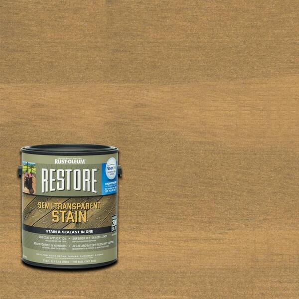 Rust-Oleum Restore 1 gal. Semi-Transparent Stain Adobe with NeverWet