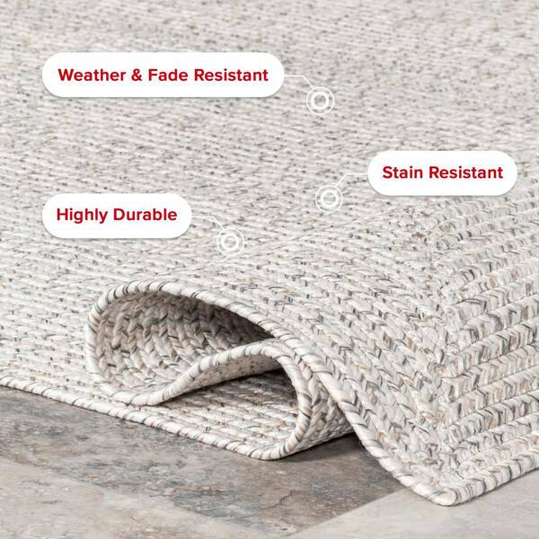 nuLOOM Lefebvre Casual Braided Tan 8 ft. Square Indoor/Outdoor