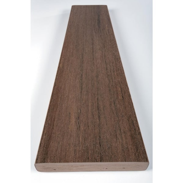Azek Vintage 5/4 in. x 6 in. x 12 ft. English Walnut Grooved Edge