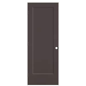 30 in. x 80 in. 1-Panel Lincoln Park Right-Hand Hollow Core Willow Wood Molded Composite Single Prehung Interior Door