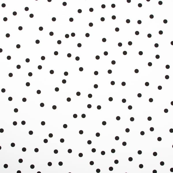 TRANSFORM Small Dots Black Removable Peel and Stick Wallpaper