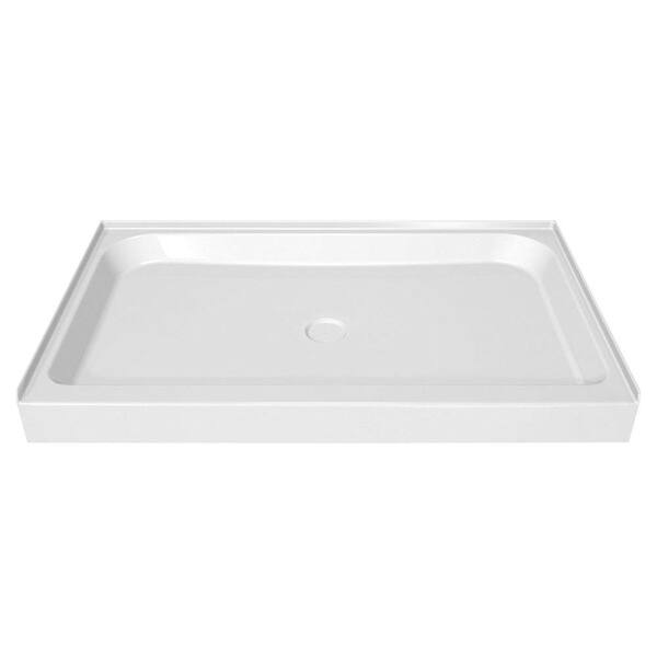 MAAX 60 in. x 36 in. Single Threshold Shower Base in White