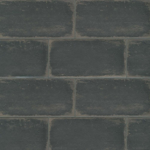 Bedrosians Palazzo Rectangle 12 in. x 24 in. Honed Castle Graphite Porcelain Floor Tile (15.75 sq. ft./Case)