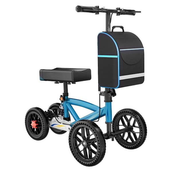 JFVKAF All Terrain Foldable Knee Scooter Walker with Disc Brake