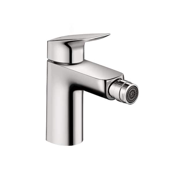 Hansgrohe Logis Single-Handle Bidet Faucet with Drain in Chrome