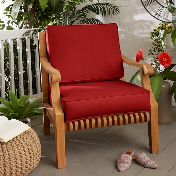 SORRA HOME 22 in. x 22 in. x 4 in. Cushion Set Outdoor Corded in